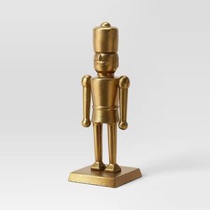 Large Gold Metal Nutcracker Christmas - Threshold 2025